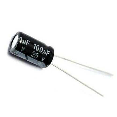 100uF / 25V Electrolytic Capacitor