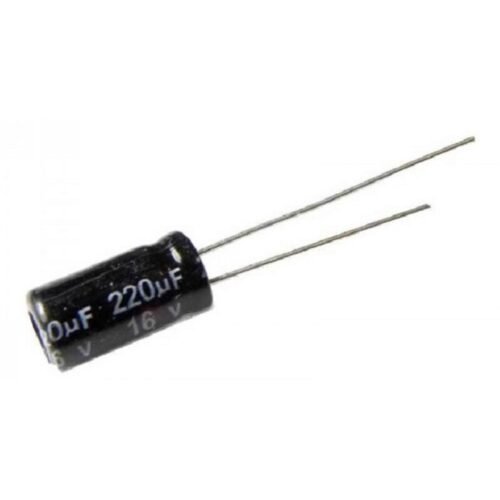 220uF / 16V Electrolytic Capacitor
