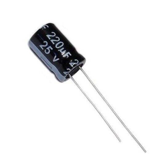 220uF / 25V Electrolytic Capacitor