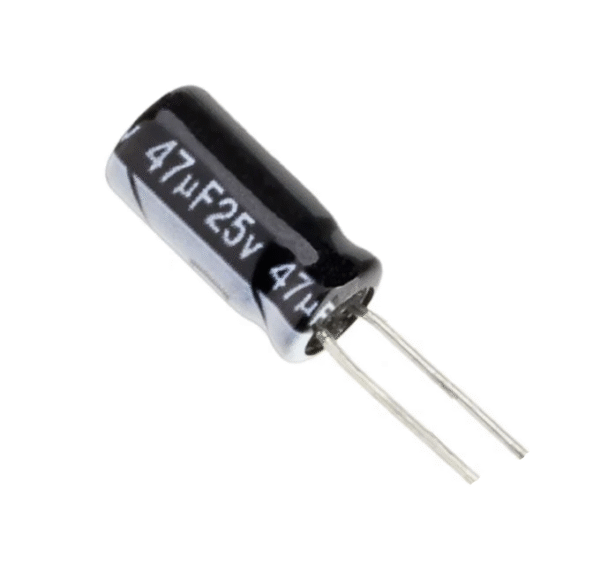 47uF / 25V Electrolytic Capacitor